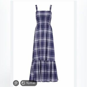 Hill House Navy and White Plaid Anjuli Dress